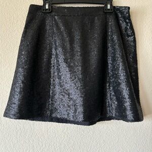 Decree Juniors Black Sequin Mini Skirt Sz M‎